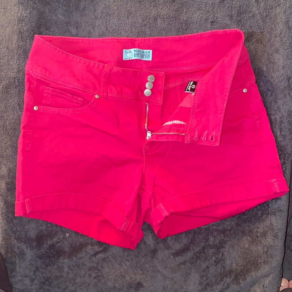 Wax Jean Shorts - Pink - 1XL